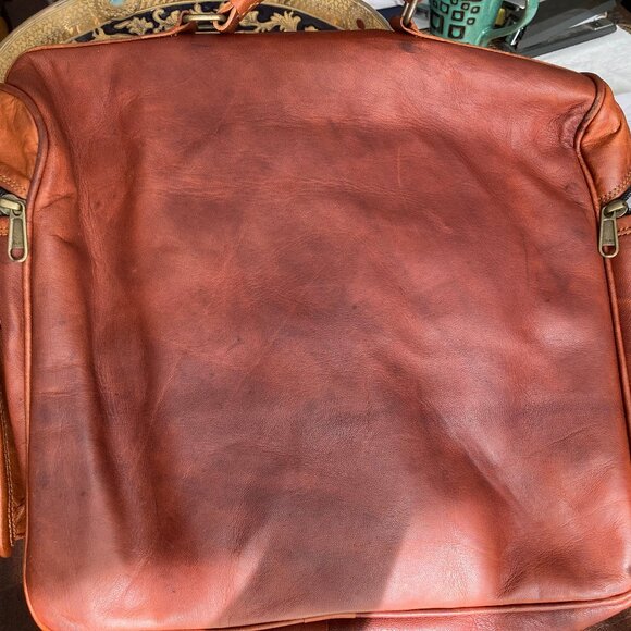 FINAL PRICE: Vintage Indian Leather School Bag - Picture 7 of 12